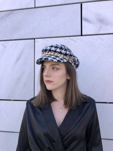 PIED DE POULE Beret - Image 3