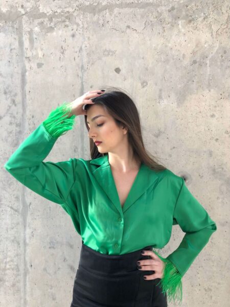 Feathery Green Shirt - Image 3