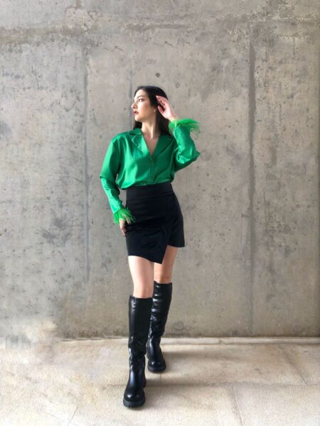 Feathery Green Shirt - Image 1