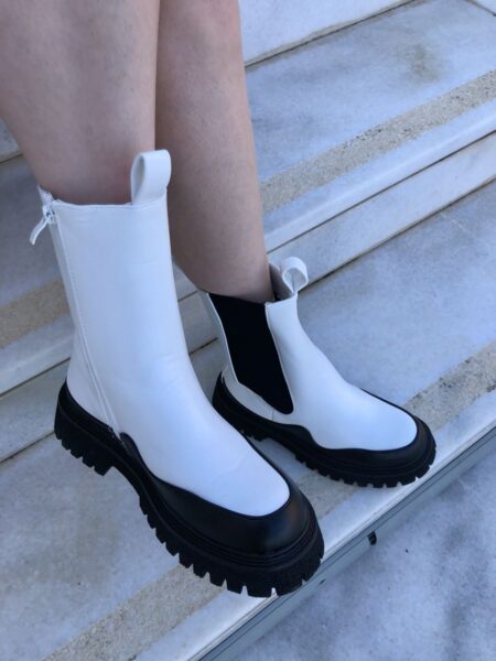 BLACK ON WHITE Boots