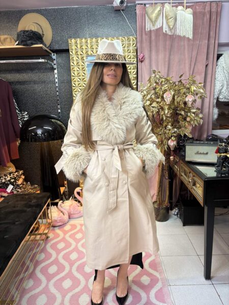 Kelly White Trench Coat - Image 1