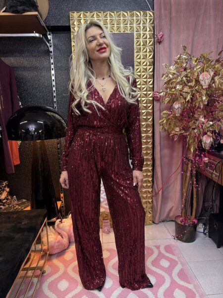 Sparkling red jumpsuit